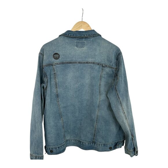 ThreadFast Apparel 370J Unisex XL Light Blue Denim Jacket | Sustainable Styles - Picture 2 of 8